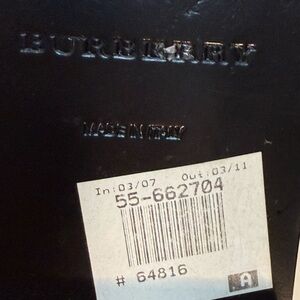 Burberry Black Leather Knee-High Boots with Buckle Size 38 Rare Find